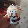 10cm Dolls Hazbin Hotel Vox Lucifer Ko Plush Toy Keychain Kawaii Bag Pendant Cute Anime Peripherals Keyring Birthday Fans Gift