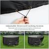 Funshot Round Patio Furniture Cover 420D Oxford Waterproof UV Resistant Outdoor Table Cover Ø160x70cm