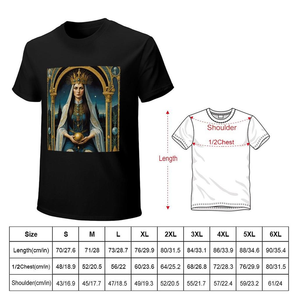 The High Priestess TShirt gifts for boyfriend boys animal print Luxury man Tshirts for men cotton