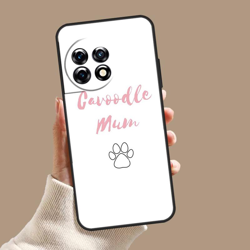 Cartoon Cavoodle Cavapoo Case For OnePlus 10T 8T 9R 10R 12R OnePlus 12 11 9 10 Pro Nord 2 CE 3 Lite N10 N20 N30 Cover