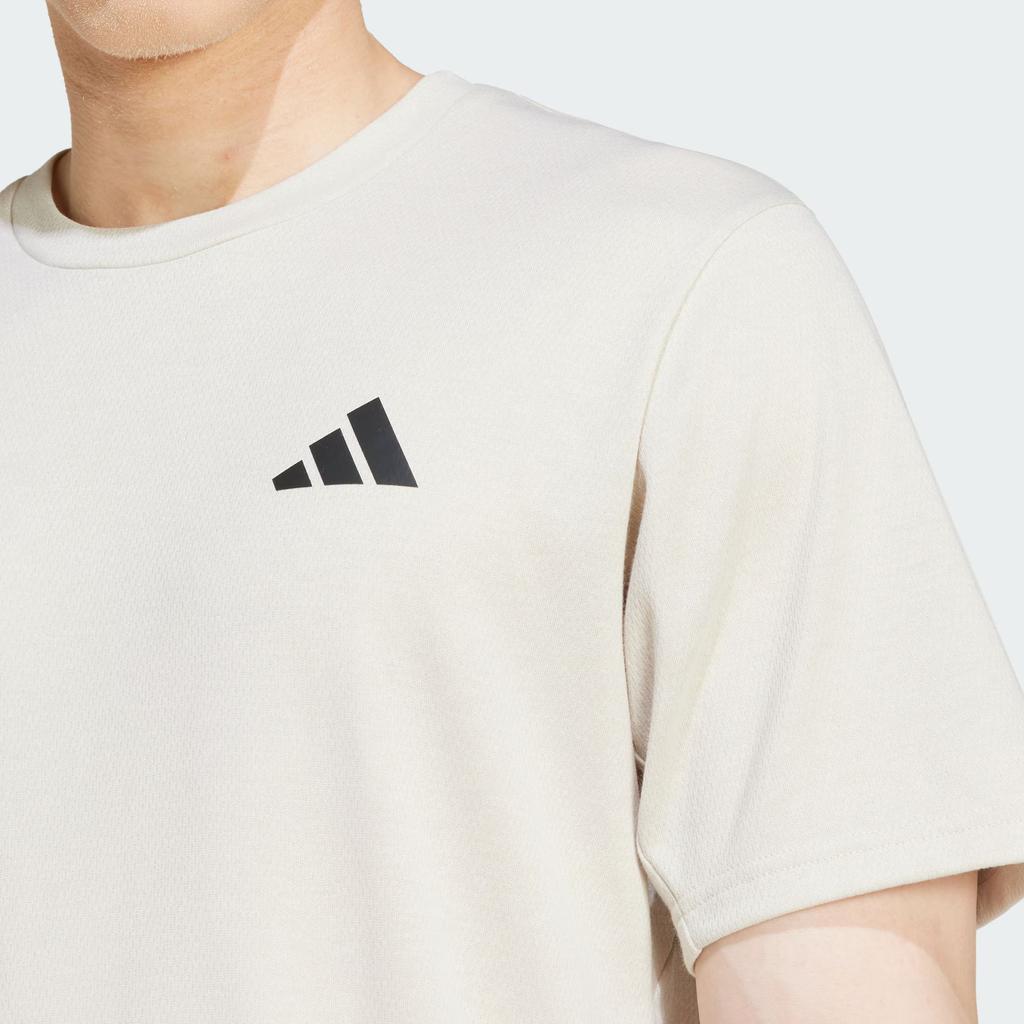 Adidas Essentials Climacool Comfortable Fashion Versatile Casual Short Sleeve T-Shirt Men Tops Miracle-Alunite-Brown JC7736