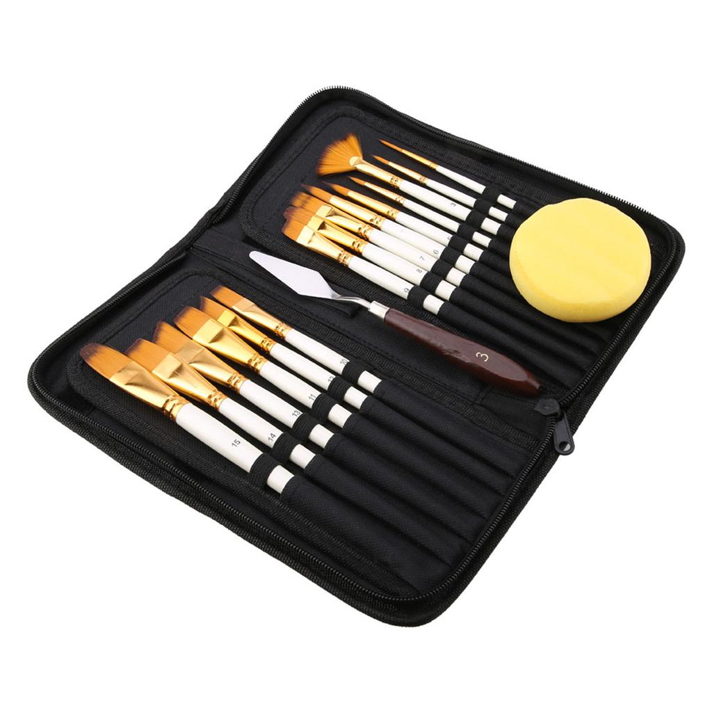 Paint Brushes Set Wood Handle Artist Watercolor Brushes for Gouache Watercolor Painting Tools