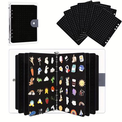 Felt Pin Display Book Storage Pin Storage Case Practical Felt Pin Organizer Bag Protective Cover Brooch Earring Storage Holder
