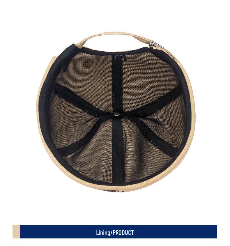 Brättlös melonkeps: Retro Broderad Unisex Street Fashion Hatt