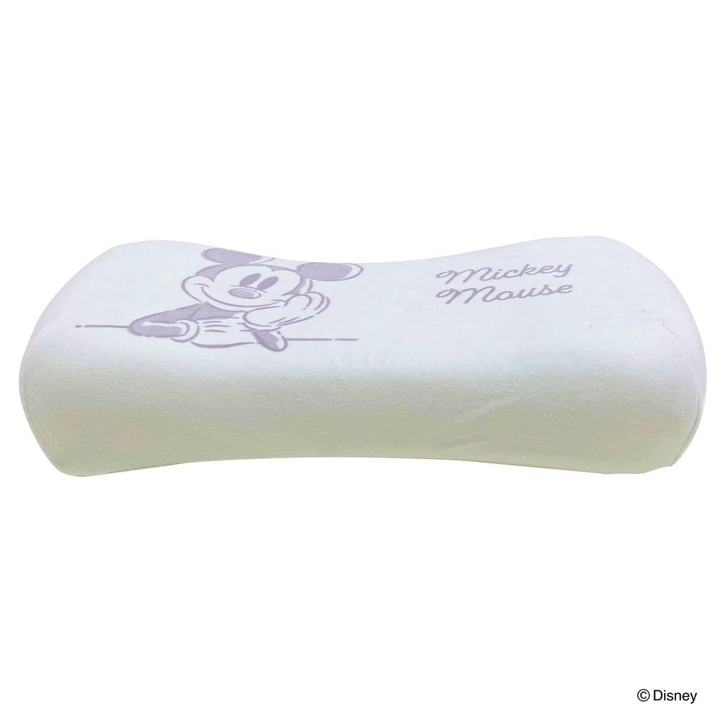 MORIPiLO Morishita Memory Foam Pillow Mickey Mouse 15x31cm Waist Rest Back Support Stuffed Toy Cushion Disney Character Goods Pastel Gray 4621191