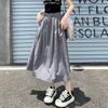 Women's Retro Pleated Mid-Length Skirt - Summer/Autumn Yamamoto Style