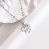 Beixi s925 Sterling Silver Mickey & Minnie Cartoon Necklace - Cute Birthday Gift for Girlfriend