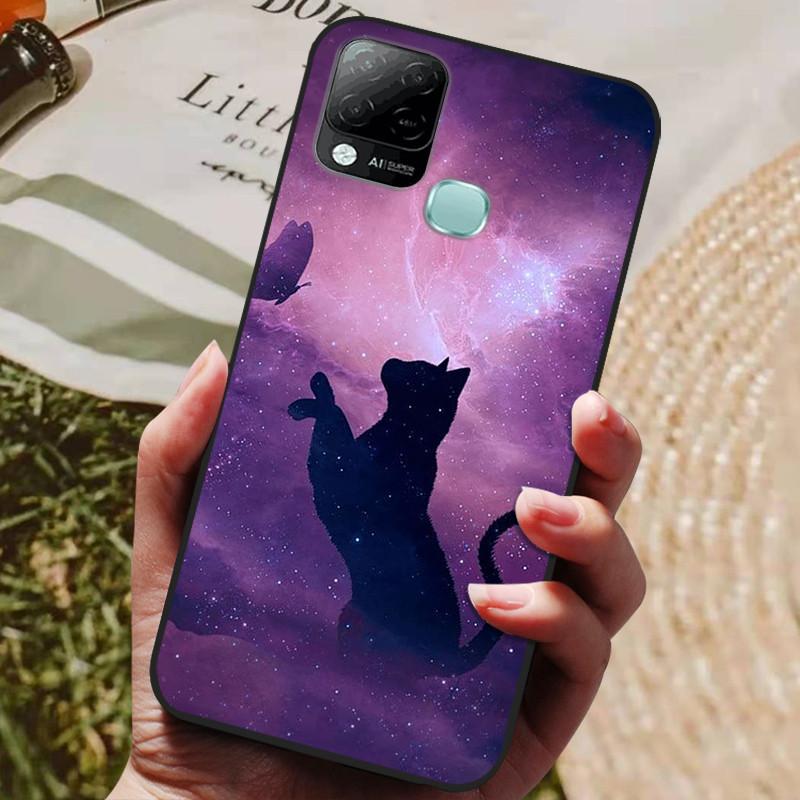 For Infinix Hot 10T Case Phone Cover Soft Silicone TPU Back Cases for Infinix Hot 10S NFC Case X689 Coques Hot10T  Hot10S Fundas