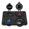 USB nabíječka do auta 4 zásuvky Vodotěsný design Inteligentní ovládání Duální port Autozásuvka pro automobily motocykly