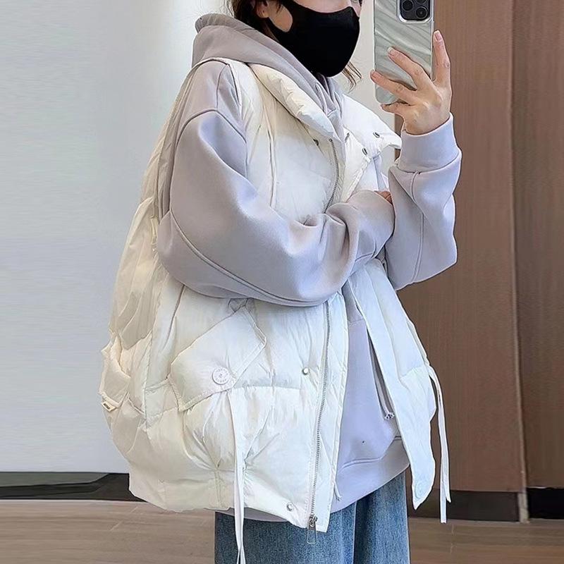 Women's Korean Style Winter Duck Down Jacket - High-End Design