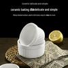 Pure White Ceramic Ramekin for Pudding, Baking, Desserts, and Ice Cream