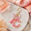 Heart Keyring Keychain Pendant Epoxy Resin Pink 10.7 Cm/4.21 In 1 Pc
