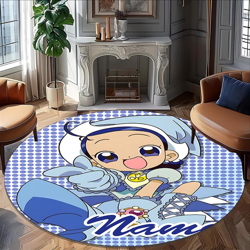 Customizable DoReMi Round Non-Slip Carpet - Ideal for Garden, Picnic, Office, Perfect for Decoration, Suitable For All Seasons