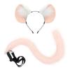 Simulation Plush Animal Ear Headband Plush Mouse Tail Clothing Accessories Performance Props Mouse Big Animal Ear Tail Suit