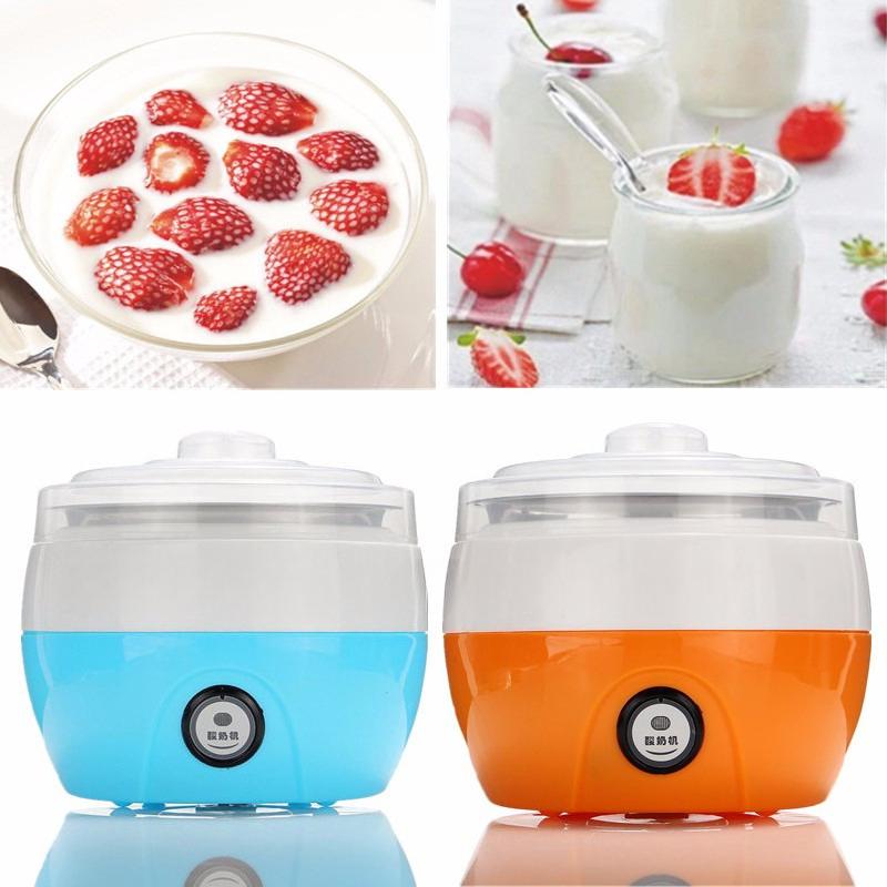 Amerykański Domowy Automatyczny Jogurtownik 15W W pełni Stalowy Wewnętrzny Zbiornik Najwyższej Klasy Maszyna do Robienia Jogurtu 220V