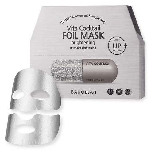 BANOBAGI Vita Cocktail Foil Mask Brightening Radiance & Moisturizing Sheet Mask 30ml × 10 Sheets