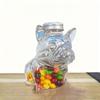 Transparent Dog Treat Jar Easy To Cleaning Dishwasher Safe Glass Container For Kitchen Countertop Storage