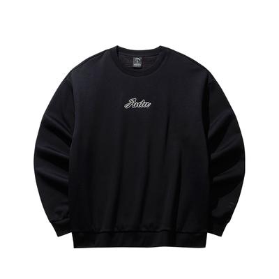 Anta Polaire Tendance Décontracté Sport Pull à Capuche Unisexe Sweat à capuche Noir 972618704N-5