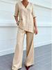 European Cotton-Linen Women's Casual Two-Piece Set 2026