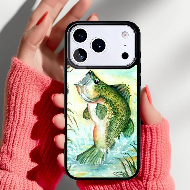Trout Fishing Phone Case for iPhone 17 Air 16e 15 14 13 Pro Max Back Cover for 12 11 Pro Coque