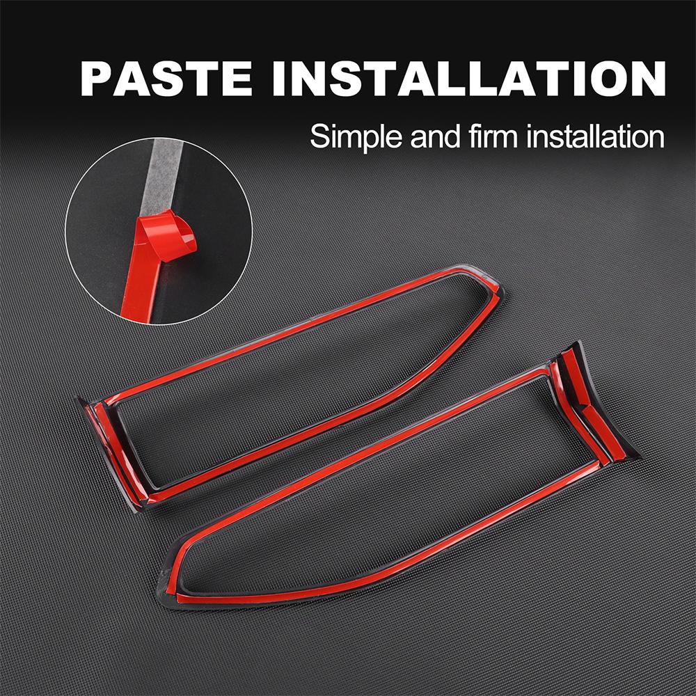 ABS Carbon Style Sticker For Subaru WRX 2022 2023 2024 Side Air Vent Outlet Anti scratch Interior Trim RHD LHD Accsesories