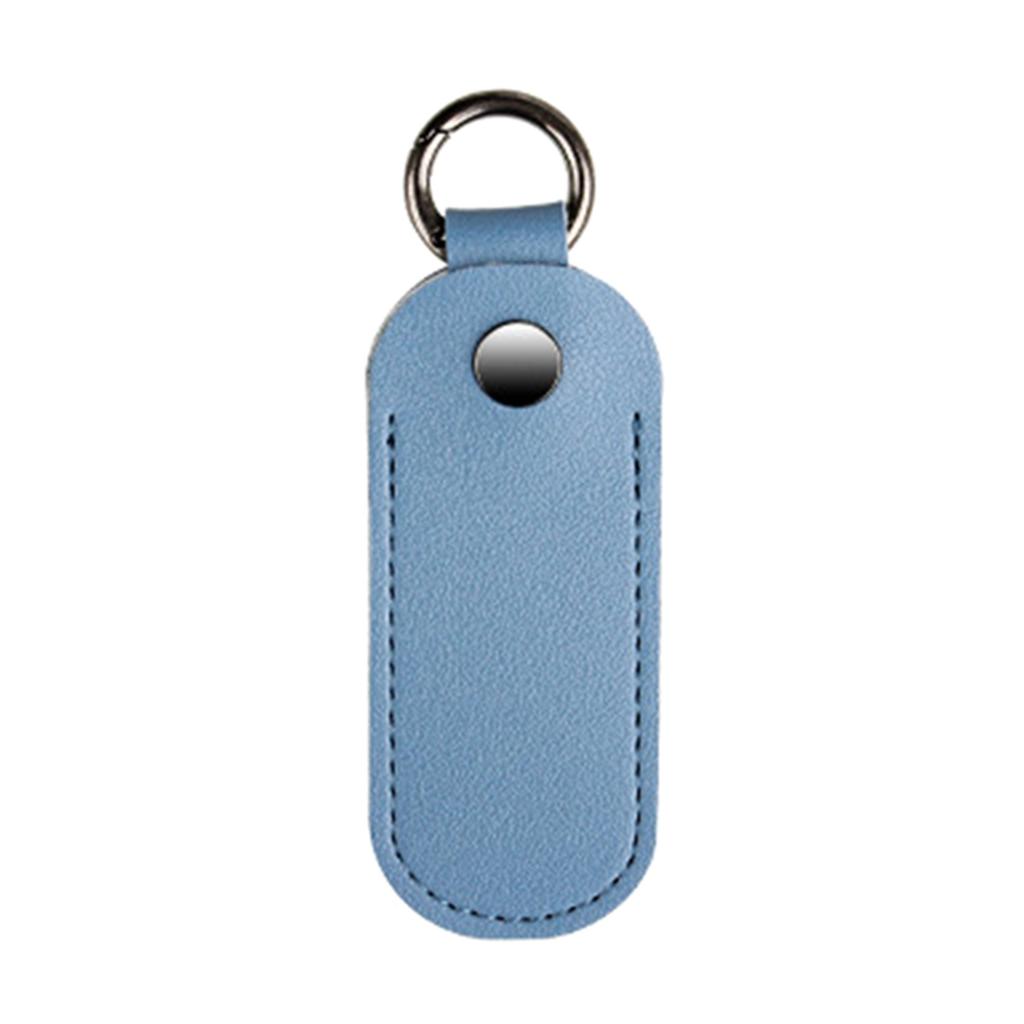 Custodia in Pelle Microfibra per Chiavetta USB Porta Chiavetta USB Copertura Protettiva con Portachiavi