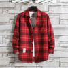 Hong Kong Style Men's Plaid Sun Protection Jacket - Long-Sleeved, Lightweight, Trendy & Stylish.