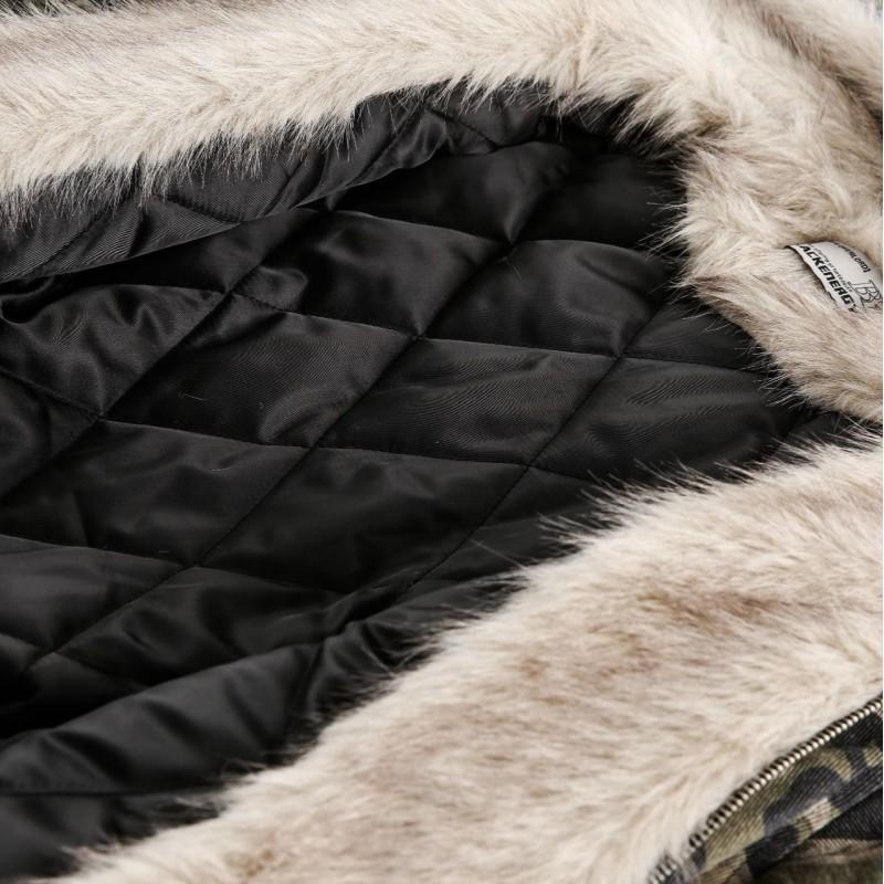 Unisex Oversized Hooded Cotton Puffer Jacket Winter Warm Casual Streetwear Camo Fleece Lined Coat Teens