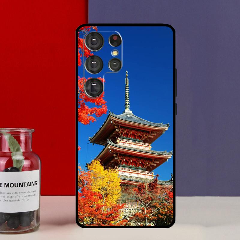 Japanese Temple Kyoto Funda Case For Samsung Galaxy S25 Ultra S9 S10 S20 S21 S22 Plus S23 FE S24 Ultra Phone Cover