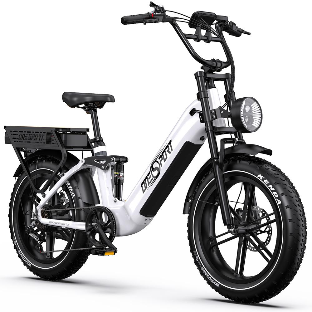 Elektrofahrrad Onesport 20" 500W Motor Vollfederung 48V 36AH Erwachsenen E-Bike Höchstgeschwindigkeit 25 km/h 7 Gänge Zuladung 120 kg OT08 Pro