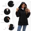Hooded fashion trend women's thickened warm mountaineering windproof waterproof fluffy lightweight comfortable long-sleeved cotton down jacket