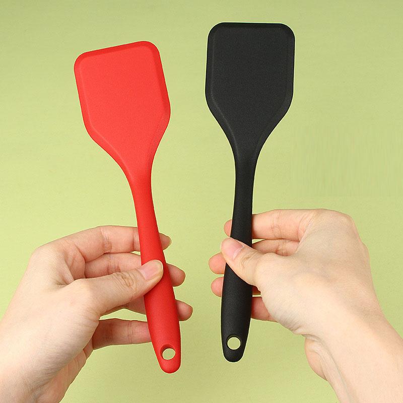 Silicone Cooking Leakage Spatula Heat Resistant Silicone Spatula Turner Scratch Flipper Kitchen Utensils for Eggs Burgers Crepes