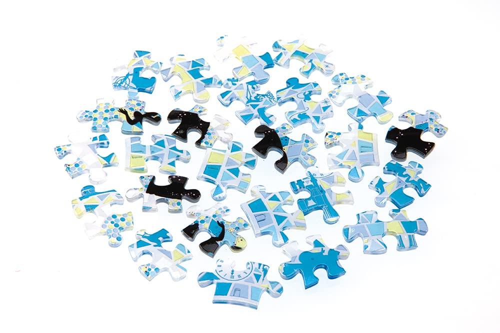 Yanoman 80-Piece Jigsaw Puzzle, Lampshade Puzzle, Disney Glass Mosaic Cinderella (10x14.7cm), 2201-61, Includes Piece Request Postcard and Dedicated