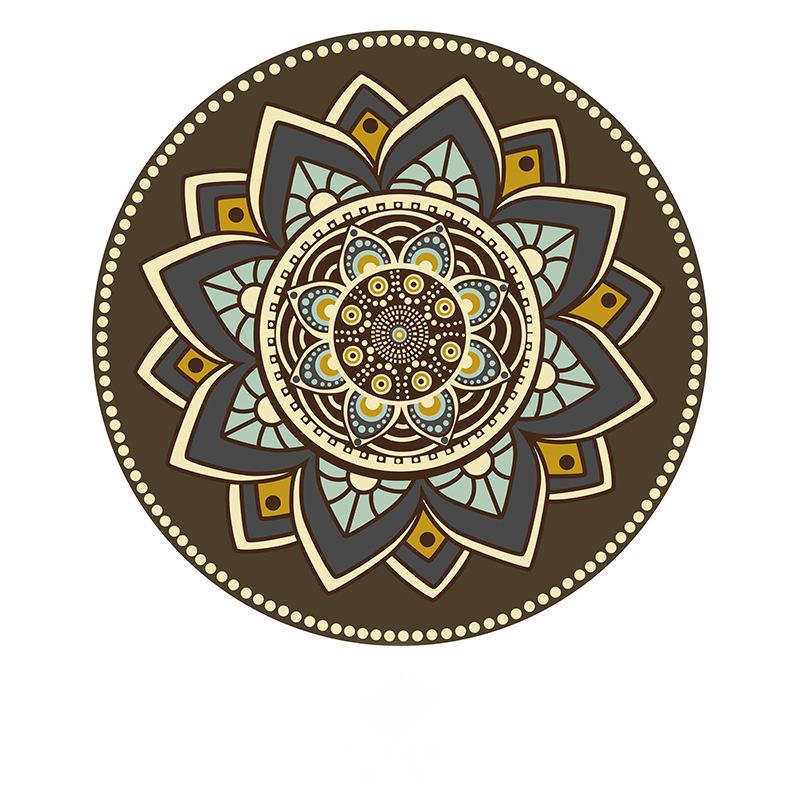 Koberec Retro bohémský kulatý noční stolek Geometrická podlahová rohož Obývací pokoj Home Decor