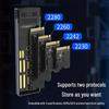 USB 3.1 Dual Protocol M.2 SSD Enclosure: Thunderbolt & SATA Compatible