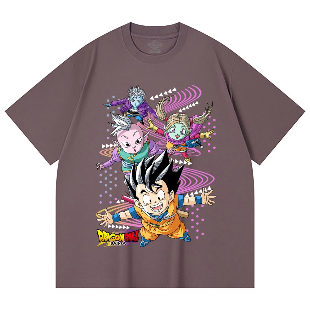 230 Gsm 100% Cotton Dragon Ball V33 Daima Print Unisex Heavy Cotton T Shirt