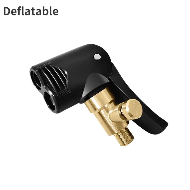 Brass Portable Inflatable Pump Car Tire Air Chuck Inflator Valve Connector Clip-on Adapter Tyre Wheel