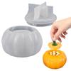 Pumpkin Resin Molds Halloween Pumpkin Mold With Lid Easy Release Pumpkin Hut Storage Candy Box DIY Casting Mold For Epoxy Resin