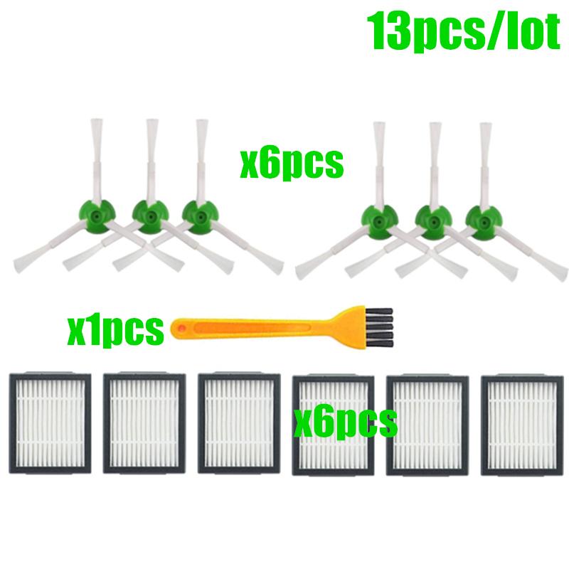 Hepa Filter+Side Brush+Brush Roll+dust bags Replacement for iRobot Roomba i7 E5 E6 I Series Robot Vacuum Cleaner Spare Parts