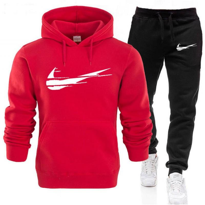 Conjunto de Sudadera Deportiva con Capucha para Hombre y Mujer Manga Larga Chándal Atuendo Atlético Casual