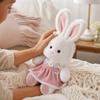 Plush Bunny Stuffed Animal Soft Toy for Cuddling and Comfort - Desk Decor Companion