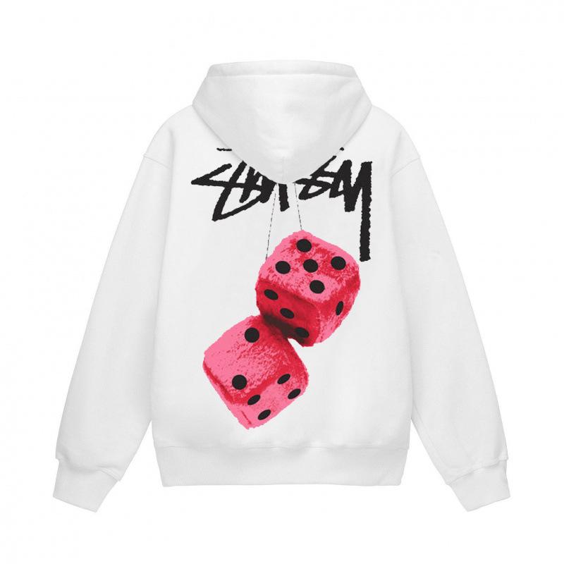 Stussy 2025 Heren Basic Terry Pullover Hoodie, 700g Kwaliteit