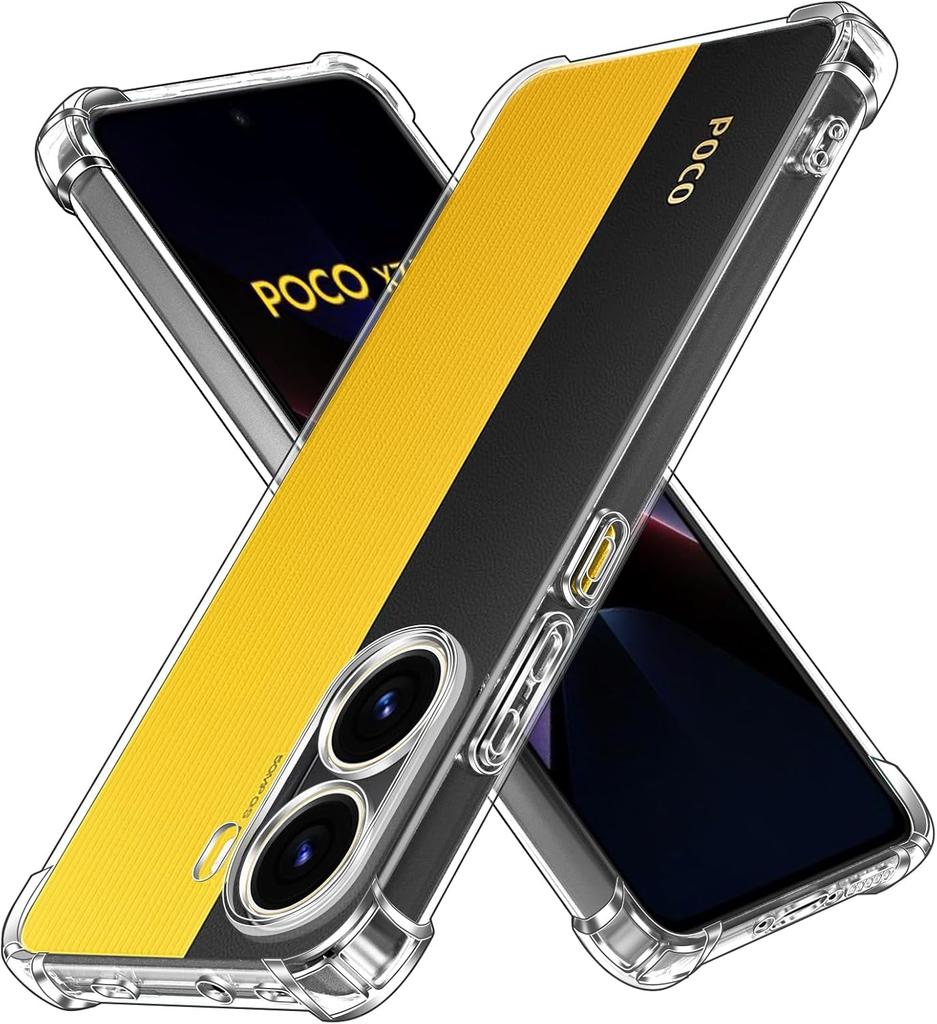 Four-Corners Shockproof TPU Case for Xiaomi Poco X7 Pro 5G Protective Cover Transparent Capa Shell Coque Fundas