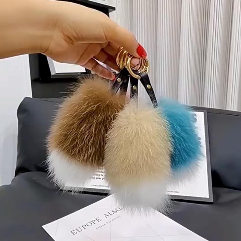 Geanta cu coada cu blana Pandantive Decoratiuni Plush Moale Blana artificiala Accesorii cadou minunate