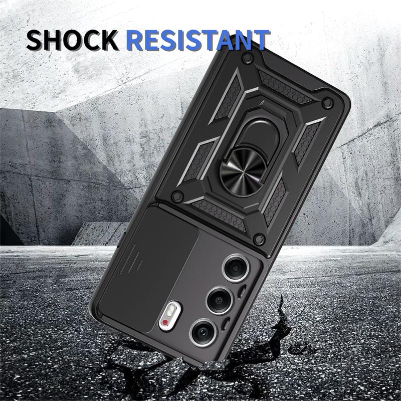 For Tecno Camon 40 Pro 4G 5G Camera Shockproof Armor Case For Tecno Camon 40 4G Car Magnetic Holder Ring Protect Cover