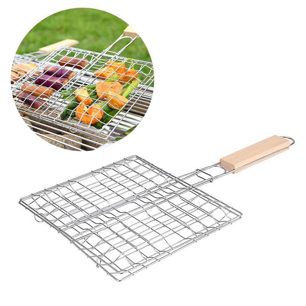 Grătar Barbecue Casnic Accesorii pentru Grătar în Aer Liber Oțel Inoxidabil Suport pentru Pește Alimente BBQ Raft pentru Grătar Accesoriu pentru Vase de Gătit