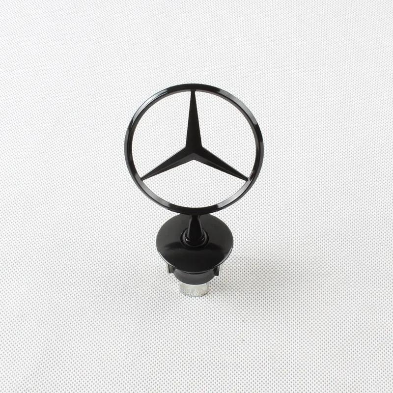 GLC GLB 1pcs Mercedes Benz emblem Star Bonnet Car Hood Front Logo for Mercedes Benz W202 W203 W204 W208 W210 W220 W221
