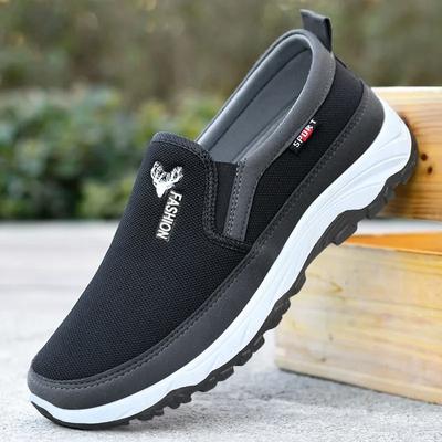 Shoes Men's Canvas Shoes Soft Soled Casual Breathable Comfortable Slip-on Men's Cloth Shoes