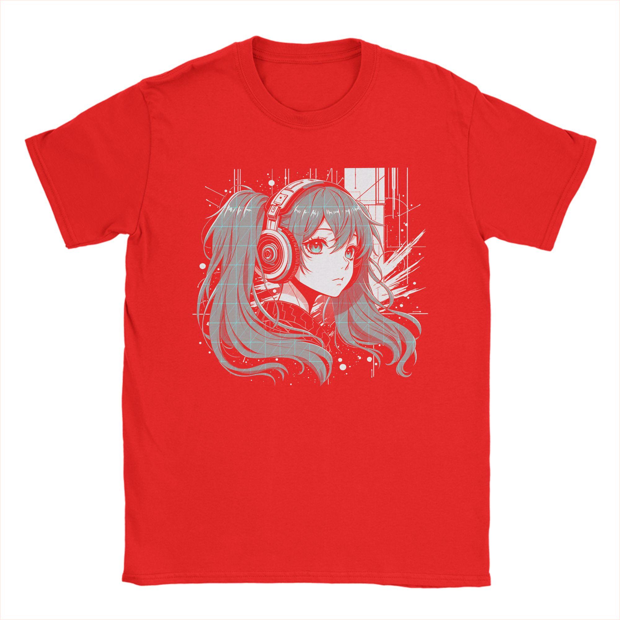 

Hatsunes Mikus T Shirt Men Cotton Funny TShirts O Neck Tee Shirt Short Sleeve Clothing Big Size M