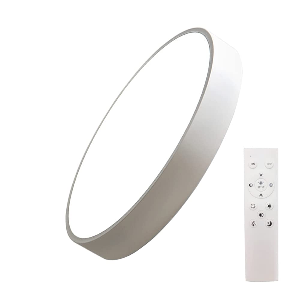 

Herischen 30W LED Ceiling Light, Slim Ceiling Light with Stepless Dimming and Color Adjustment, Remote Control, Full and Half-Light Settings, Night